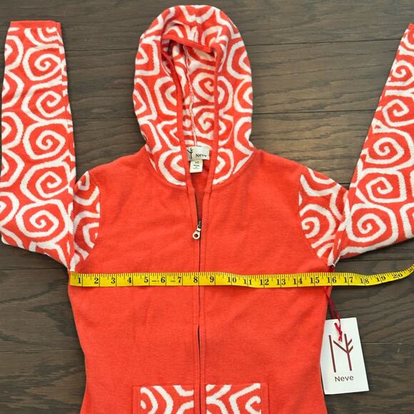 Neve Designs Gloria Full Zip Hooded Sweater - Spice - Pink Size XS NWT - Picture 7 of 8
